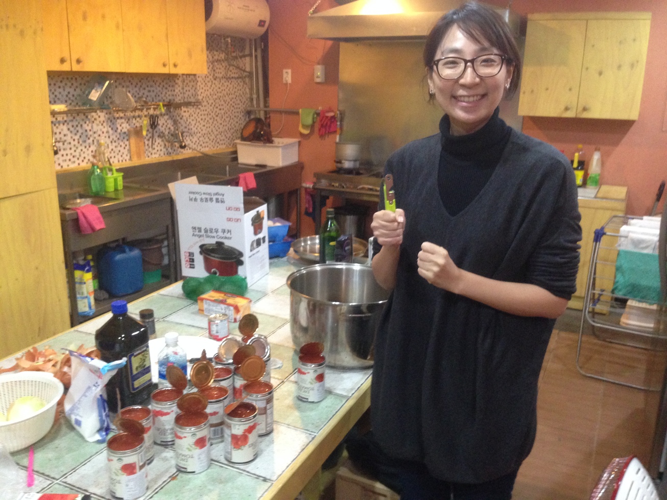 The look of a woman who has just opened 13 cans of tomatoes with but a small dagger of a can opener.